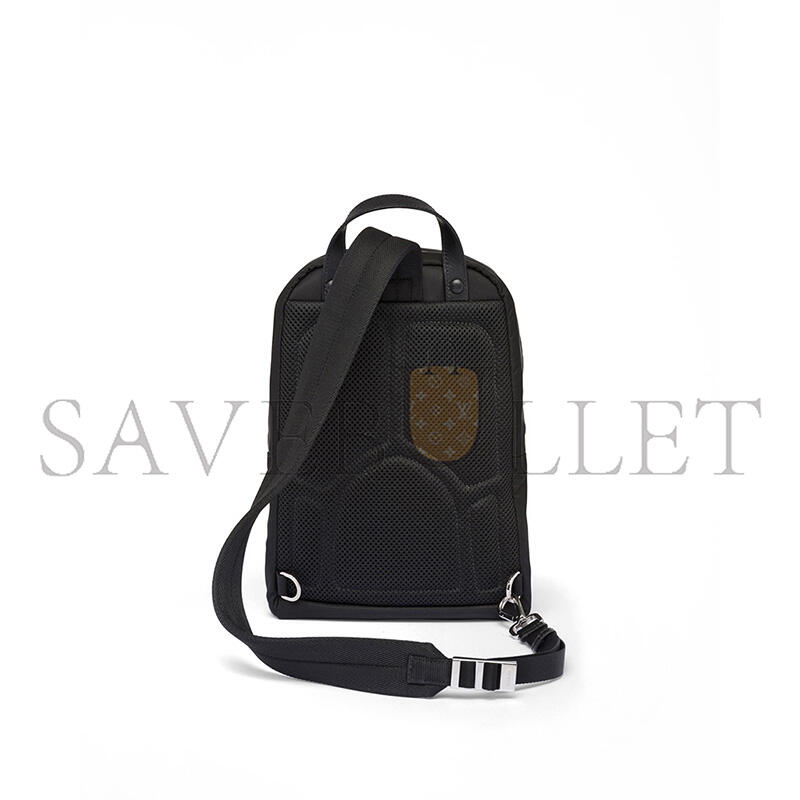 PRADA RE-NYLON AND SAFFIANO LEATHER BACKPACK 2VZ105 (31*20*5cm) PRADA RE-NYLON AND SAFFIANO LEATHER BACKPACK 2VZ105 (31*20*5cm)